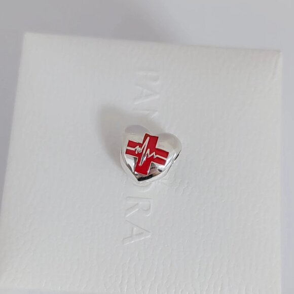 Pandora Nurse Exclusive Charm Bead S925 Sterling Silver with box - Picture 7 of 7